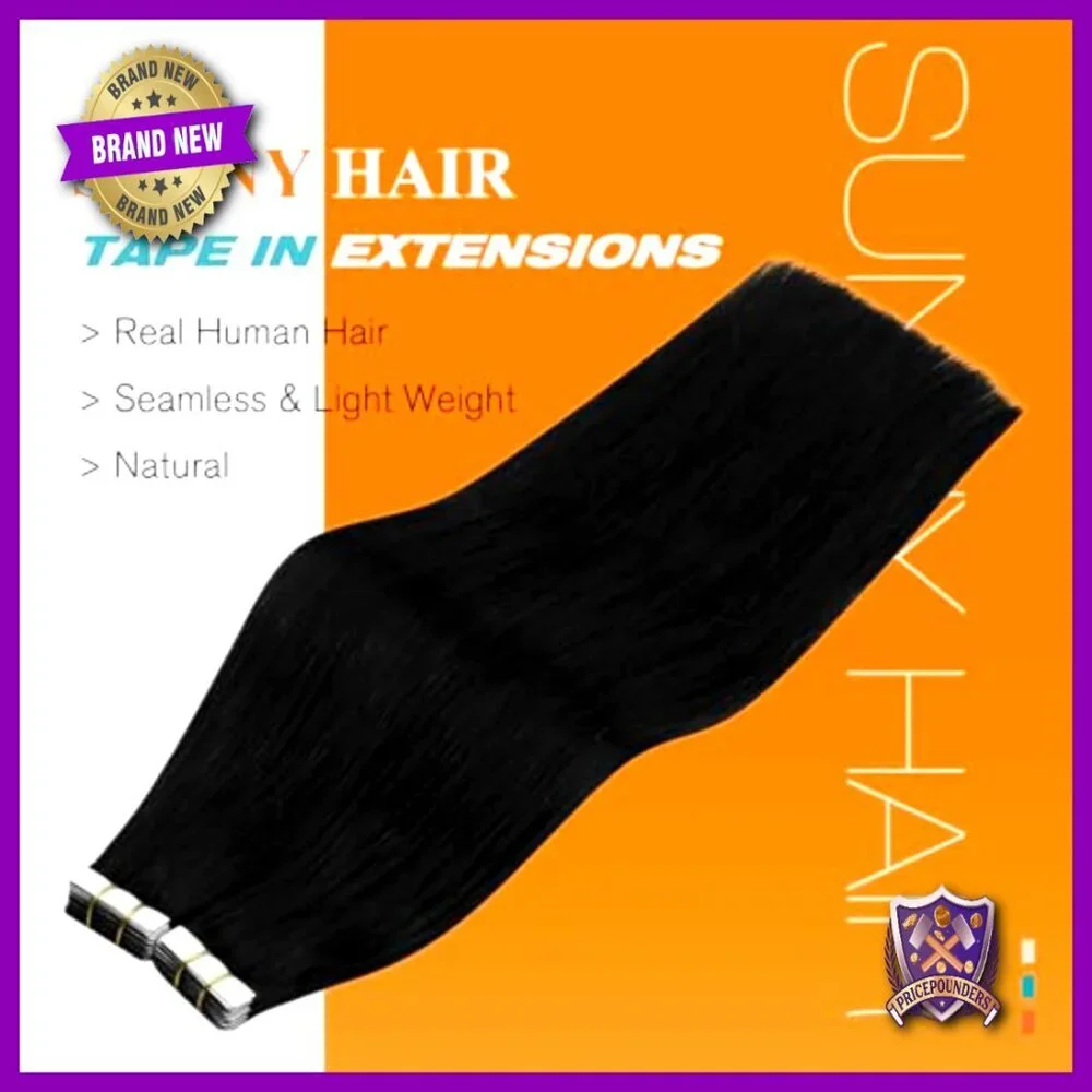 22 Inch Human Hair Tape Extensions 20 Pieces 50g Natural Look